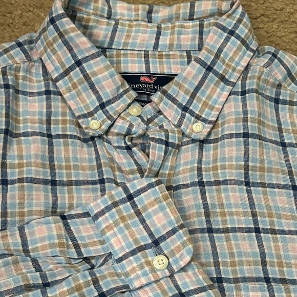 Vineyard Vines Other - Vineyard Vines Men’s Medium Classic Fit 100% Linen Whale Shirt